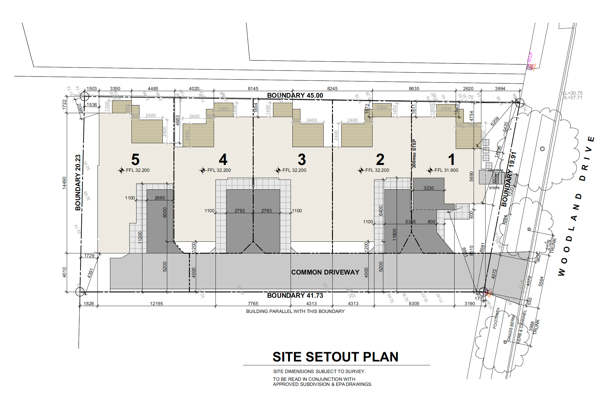siteplan 15 Woodland Drive Site Plan
